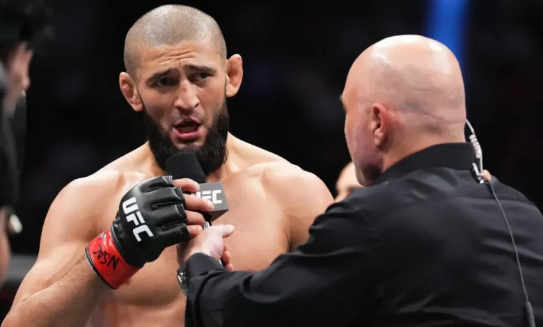 Khamzat Chimaev scoffs at Sean Strickland’s threats ahead of UFC 328: ‘If he wanted [a real war], he would be dead already’