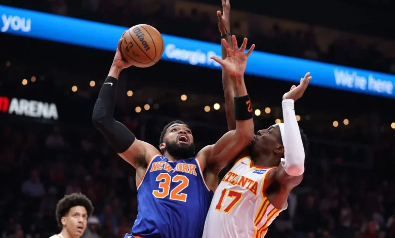 Knicks’ 47-point halftime lead vs. Hawks sets record for largest in NBA playoff history