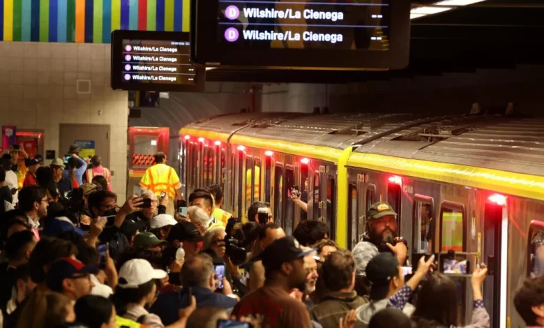 L.A.'s long-awaited subway under Wilshire Boulevard opens, linking Beverly Hills to downtown