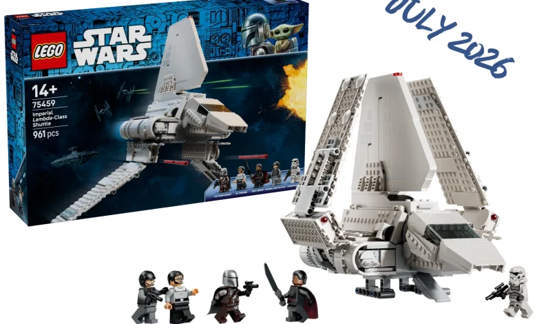 LEGO 75459 Imperial Lambda-Class Shuttle coming July 2026
