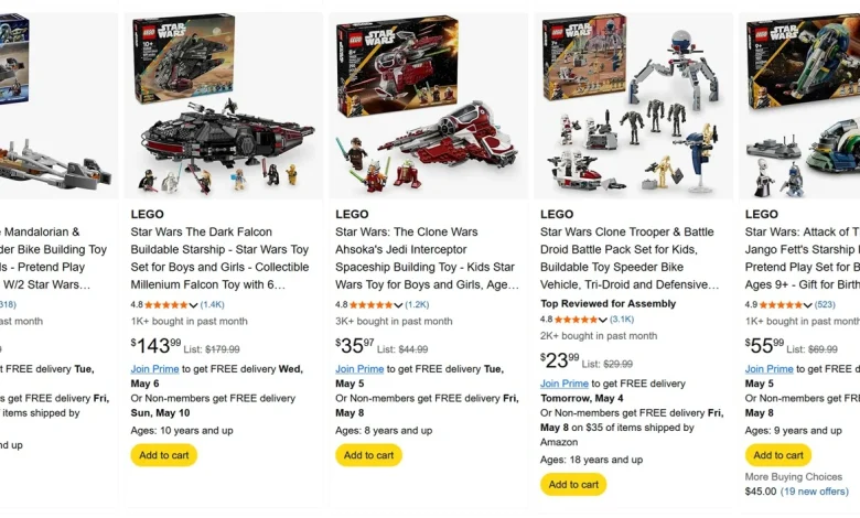 LEGO Star Wars Amazon May the 4th Deals
