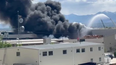 LIVE: Large fire seen burning in Salt Lake City commercial area