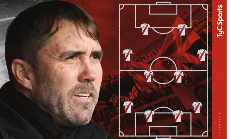 La formación de River vs. RB Bragantino, por la Copa Sudamericana