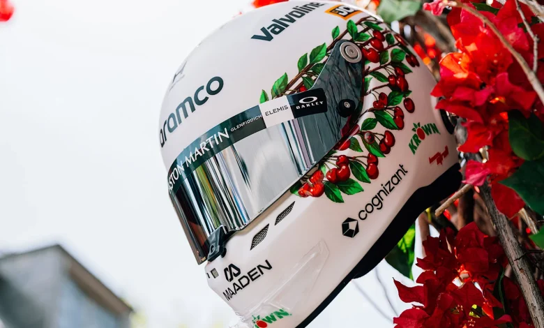 Lance Stroll and Krown Produce unveil special-edition helmet for the Canadian Grand Prix