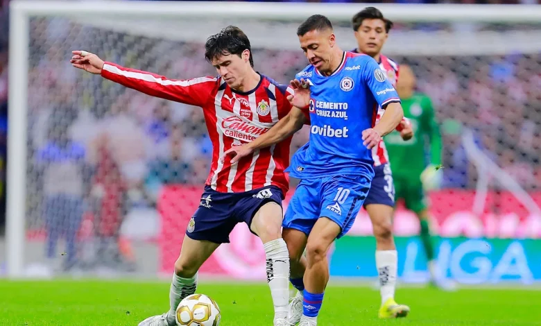 Las alineaciones titulares del partido Chivas vs Cruz Azul