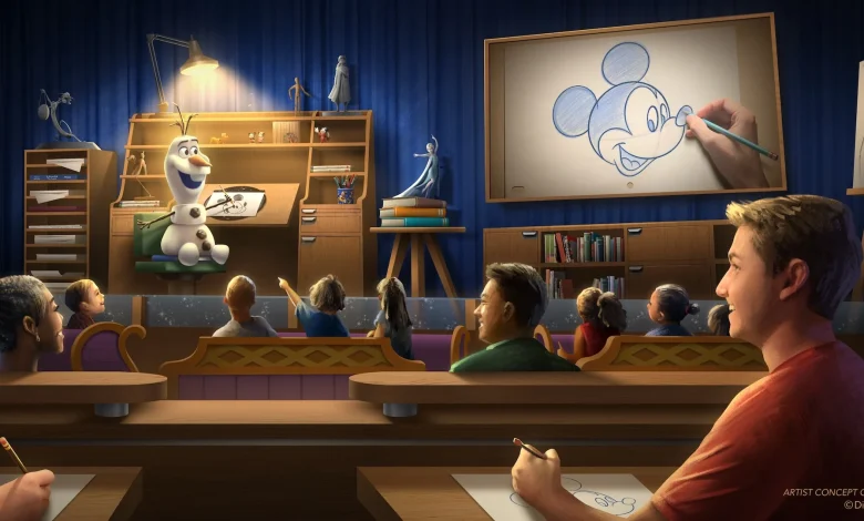 Learn to Draw with Olaf at The Magic of Disney Animation