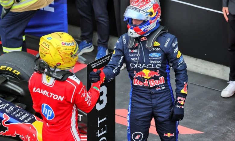 Lewis Hamilton and Max Verstappen dissect epic Canada battle in F1 cooldown room