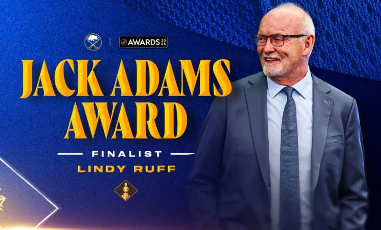 Lindy Ruff named finalist for Jack Adams Award