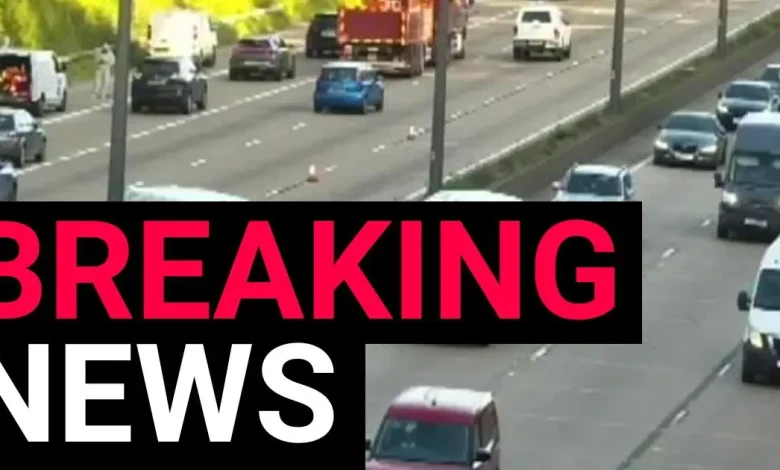Long rush hour traffic delays on M25 after crash near London