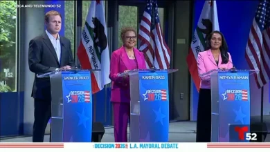 Los Angeles mayoral election: Mayor Karen Bass, reality TV star Spencer Pratt, Councilmember Nithya Raman face off in fiery debate