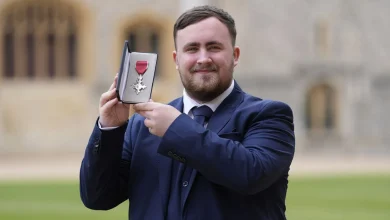Luke Littler: World No 1 presented with MBE by Prince William at Windsor Castle for his contribution to the sport of darts