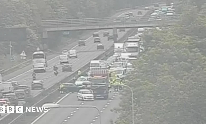 M1 shut after multi-vehicle crash in Hertfordshire