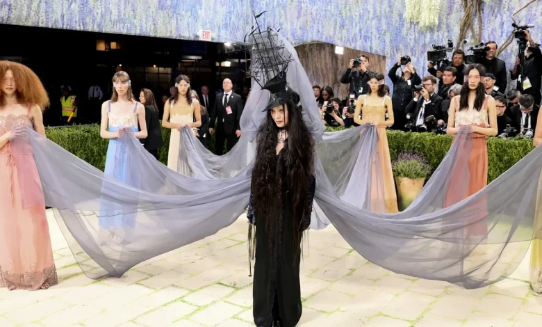 Madonna Enchants In A Sheer Cape – Carried By 7 Ladies-In-Waiting – At The 2026 Met Gala