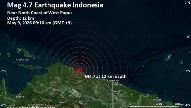Magnitude 4.7 Earthquake Strikes Near Sarmi, Sarmi Regency, Provinsi Papua, Indonesia