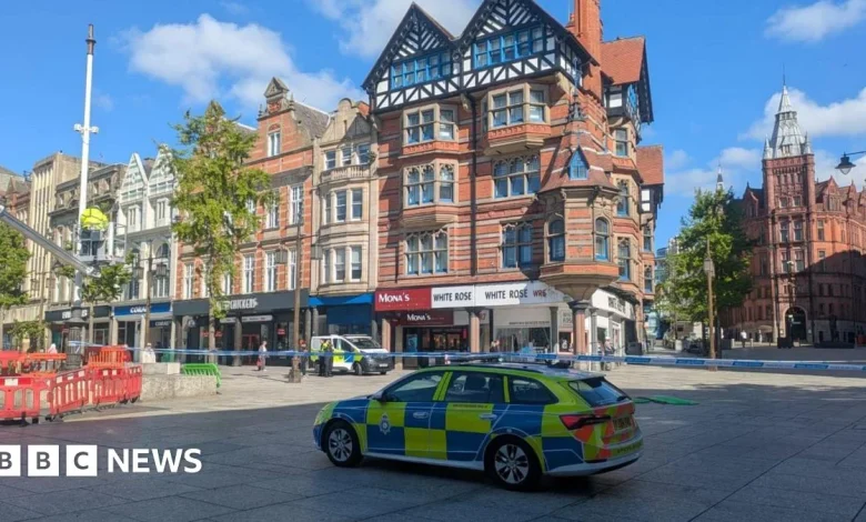 Man in 40s taken to hospital after Nottingham city centre assault