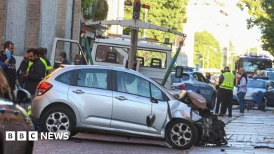 Man ploughs car into crowd in Italy before trying to stab them