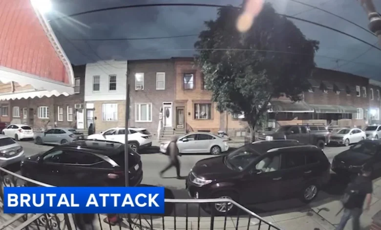 Man walking home from work brutally attacked, robbed in South Philadelphia attack caught on video