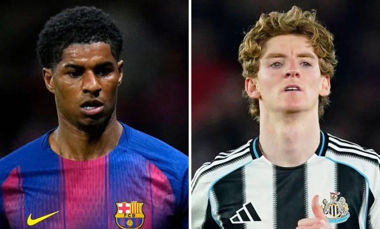 Marcus Rashford affected as Barcelona reach decision on signing Anthony Gordon from Newcastle
