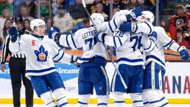 Marlies strike late to take down Penguins in Game 1