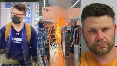 Masked suspect charged with using fuel, fireworks in Walmart kids section as cover for massive jewelry heist