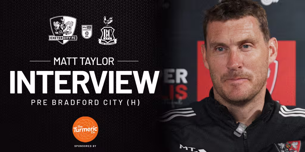 Matt Taylor on City's huge game with Bradford City (H)