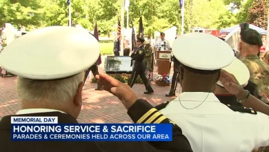 Memorial Day 2026 ceremonies, parades held in Chicago, Elmhurst, Naperville, Arlington Heights, and more