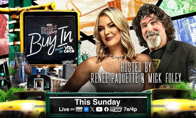 Mick Foley to Join AEW Double or Nothing Buy In Preshow With Renee Paquette