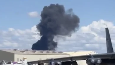 Midair jet collision forces lockdown at Idaho Air Force base show