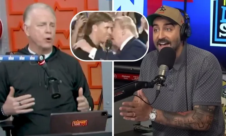 Mike Ryan calls out Boomer Esiason for hypocrisy over Jaxson Dart's Trump intro