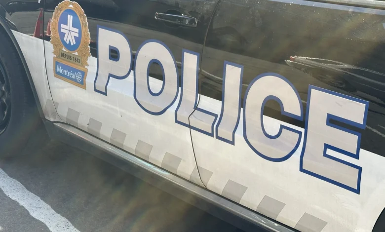 Montreal police SUV set on fire downtown