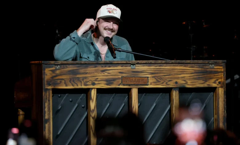 Morgan Wallen Flips Over His Piano After 'Sand in My Boots' Snafu