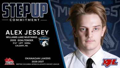 Mustangs’ Jessey commits to BCIHL’s Lakers