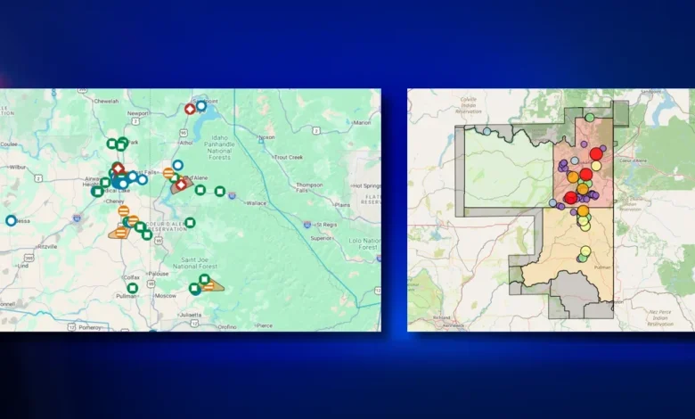 Nearly 20,000 without power across Spokane, North Idaho as storms move through region