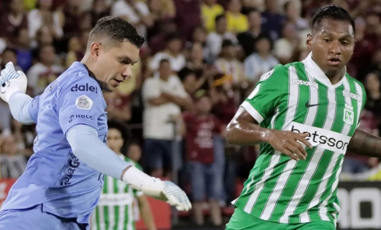 Neto Volpi y el palo le negaron los goles a Nacional vs. Tolima