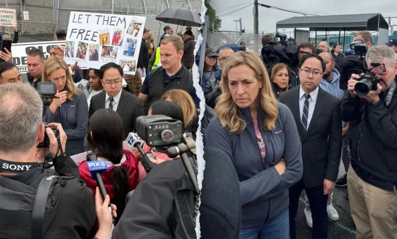 New Jersey governor, Democratic senator spend Memorial Day protesting ICE facility