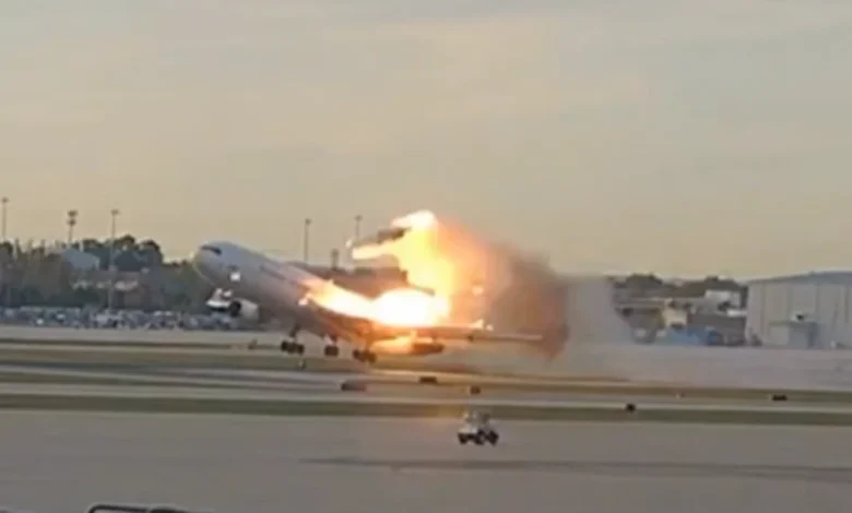 New video shows fiery moments engine separated from UPS cargo plane in deadly crash
