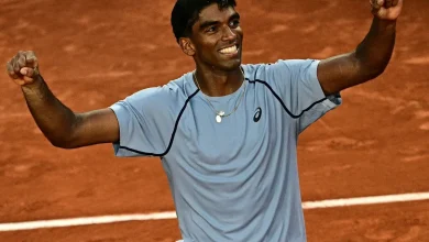 No. 7 Taylor Fritz stunned in first round by unseeded fellow American Nishesh Basavareddy in French Open debut