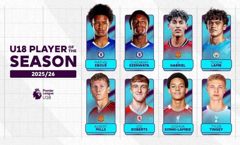 Nominees for 2025/26 U18 PL Player of the Season