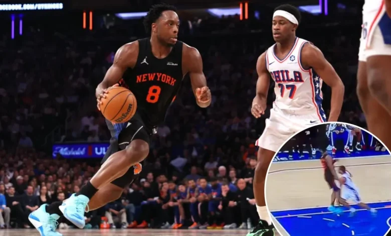 OG Anunoby exits Game 2 early in Knicks injury concern