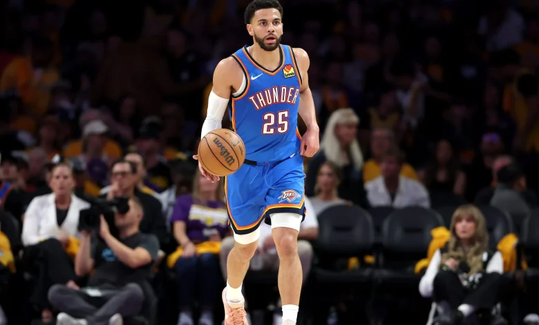 Oklahoma City Thunder guard Ajay Mitchell is never shaken by the moment