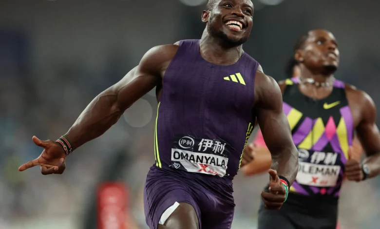 Omanyala clocks 9.94 seconds to win Diamond League race in China