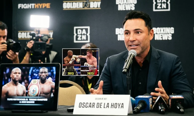 Oscar De La Hoya Says Floyd Mayweather Was Better Than Terence Crawford