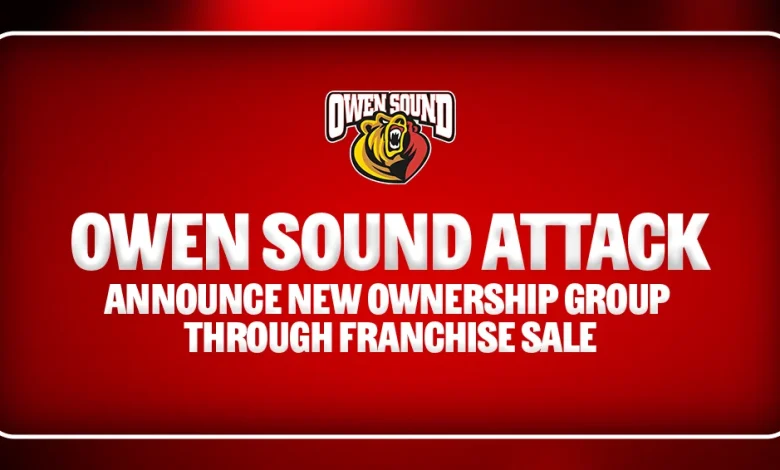 Owen Sound Attack Announce New Ownership Group Through Franchise Sale