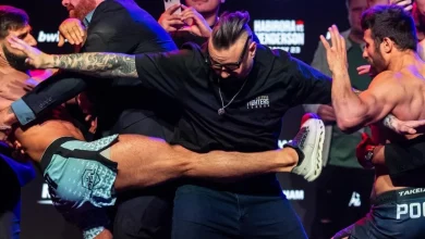 PFL has its own Khamzat — and he just started a knock-down, drag-out brawl at PFL Brussels weigh ins (Video)