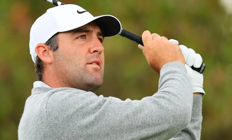 PGA Championship: Scottie Scheffler shares early lead as Rory McIlroy, Bryson DeChambeau struggle at Aronimink Golf Club