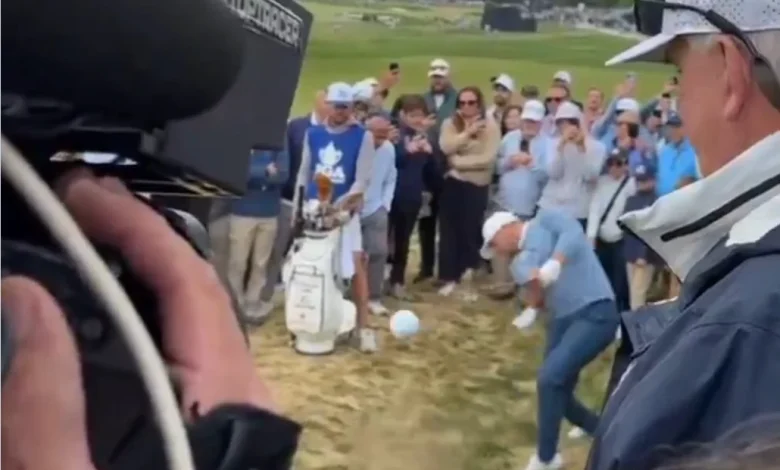 PGA Championship: Wyndham Clark nearly takes someone's head off ... and it wasn't his fault