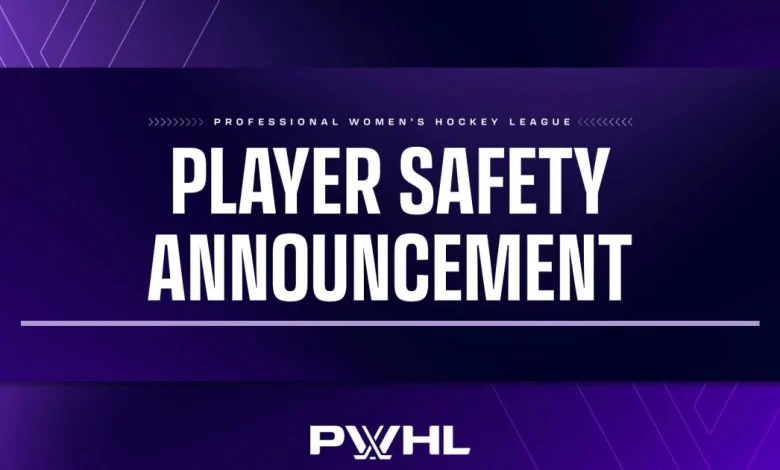 PWHL PLAYER SAFETY COMMITTEE DISCIPLINARY ACTION: MAY 4, 2026