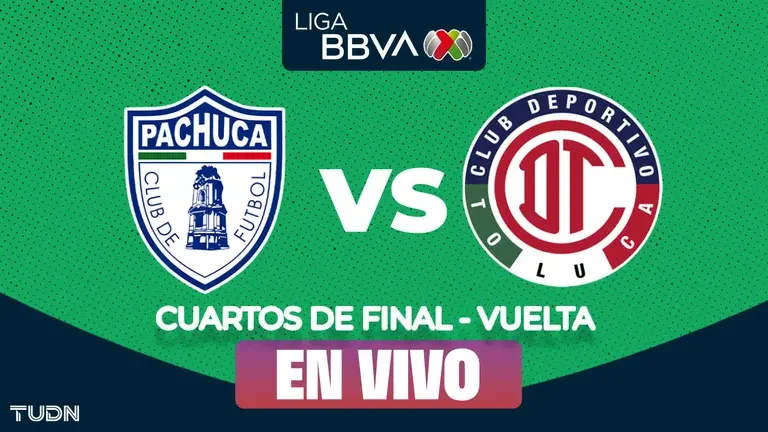 Pachuca vs. Toluca EN VIVO por Cuartos de Final Vuelta Liga MX: minuto a minuto del partido