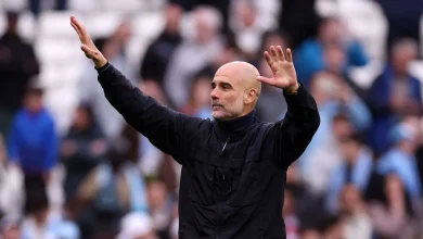 Pep Guardiola sends title race plea to West Ham: 'Come on you Irons'
