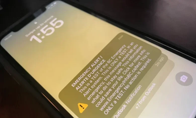 Phones, TVs, radios across B.C. to sound with emergency alert test on May 6